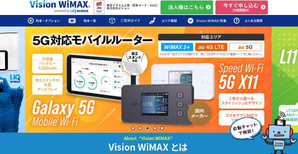 Vision　WiMAX