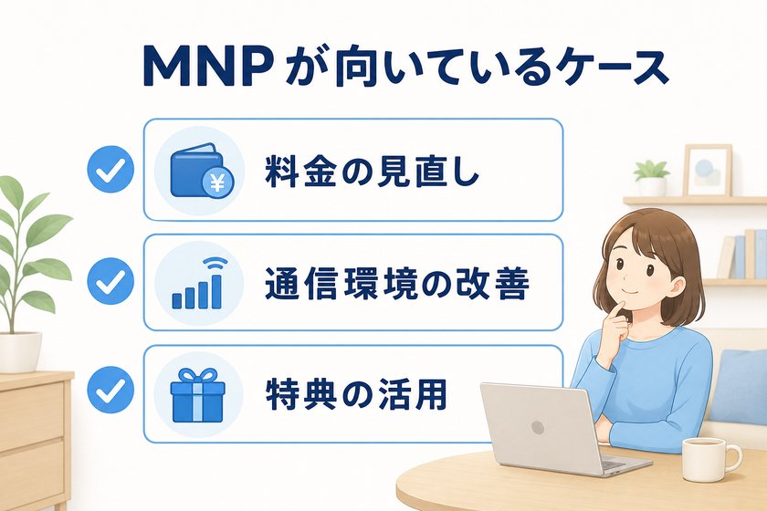 ✓✗チェックリスト:MNPが向いているケース